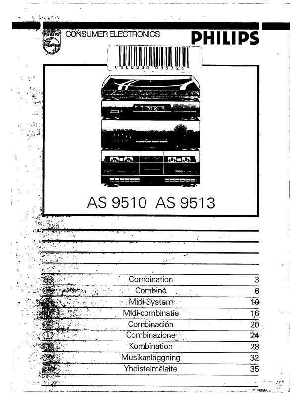 Mode d'emploi PHILIPS AS9510