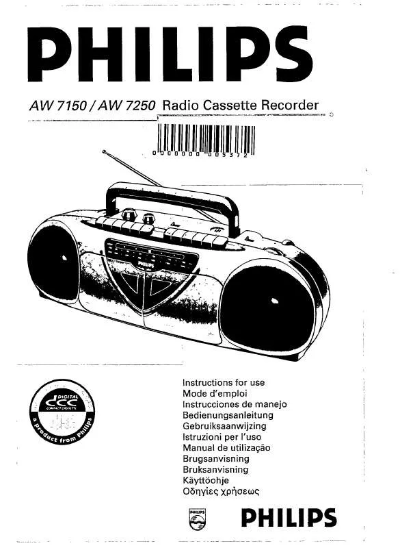 Mode d'emploi PHILIPS AW7150/05P