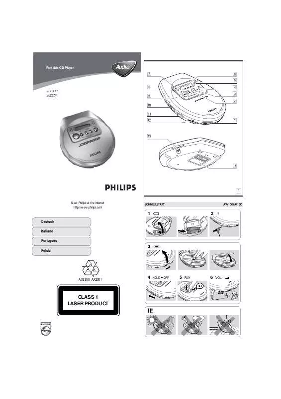 Mode d'emploi PHILIPS AX2300-00C