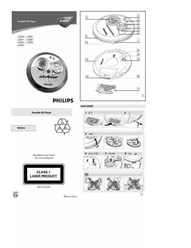 Mode d'emploi PHILIPS AX3301-00C