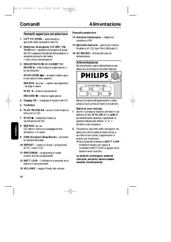 Mode d'emploi PHILIPS AZ1008