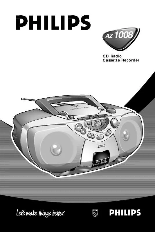 Mode d'emploi PHILIPS AZ1011