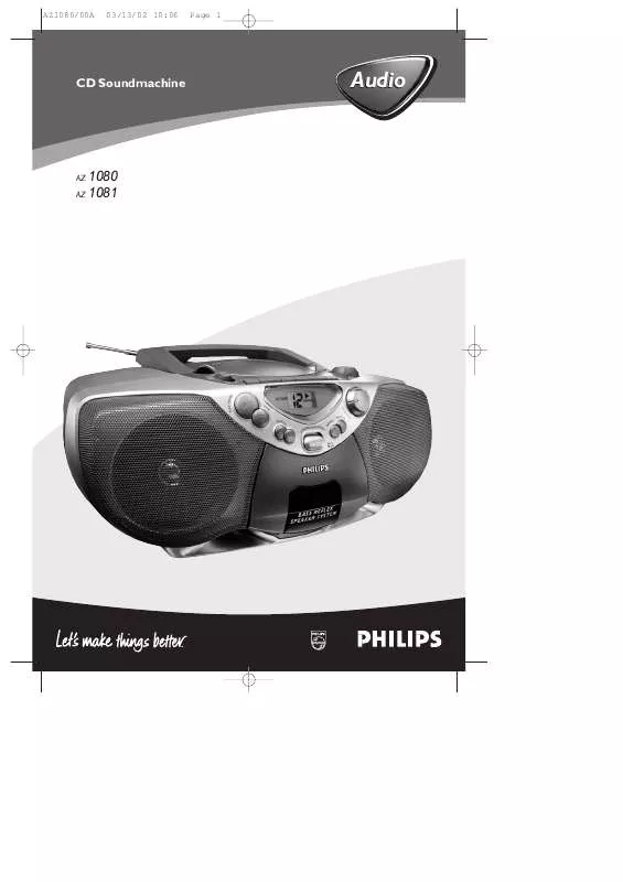 Mode d'emploi PHILIPS AZ1081