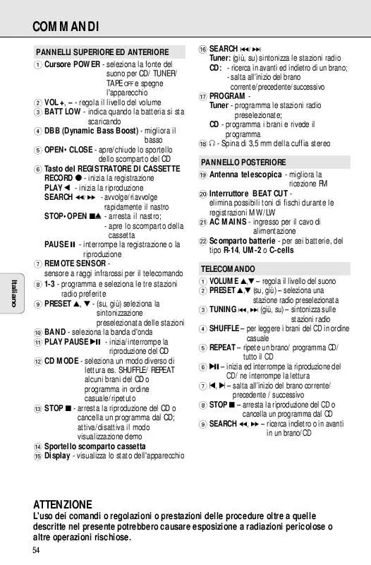 Mode d'emploi PHILIPS AZ1145