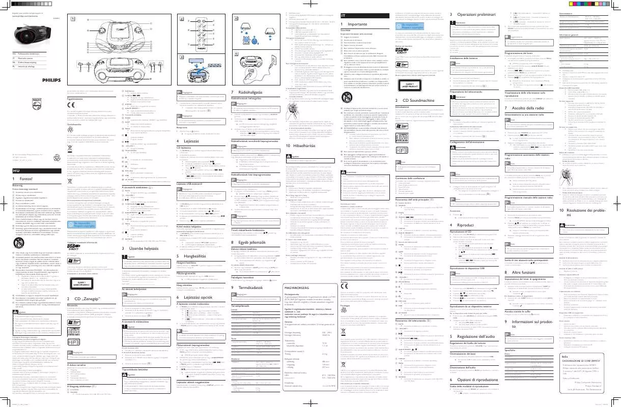 Mode d'emploi PHILIPS AZ3831