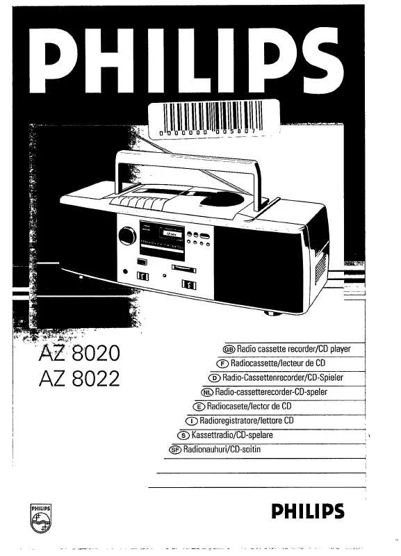 Mode d'emploi PHILIPS AZ8022