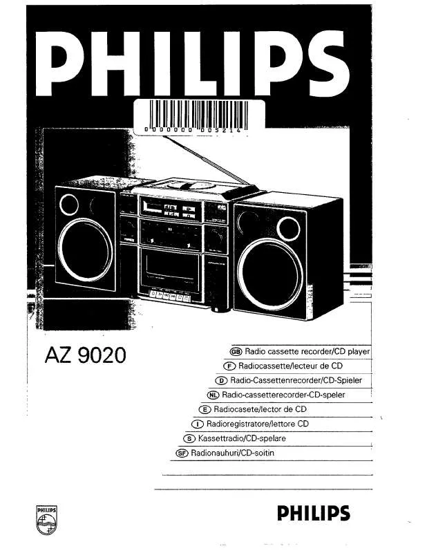 Mode d'emploi PHILIPS AZ9020