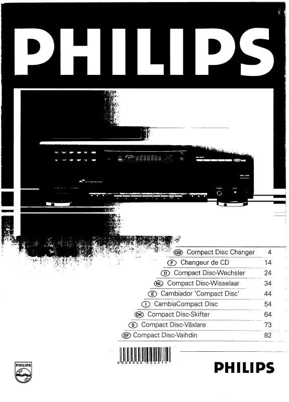 Mode d'emploi PHILIPS CDC935/25S