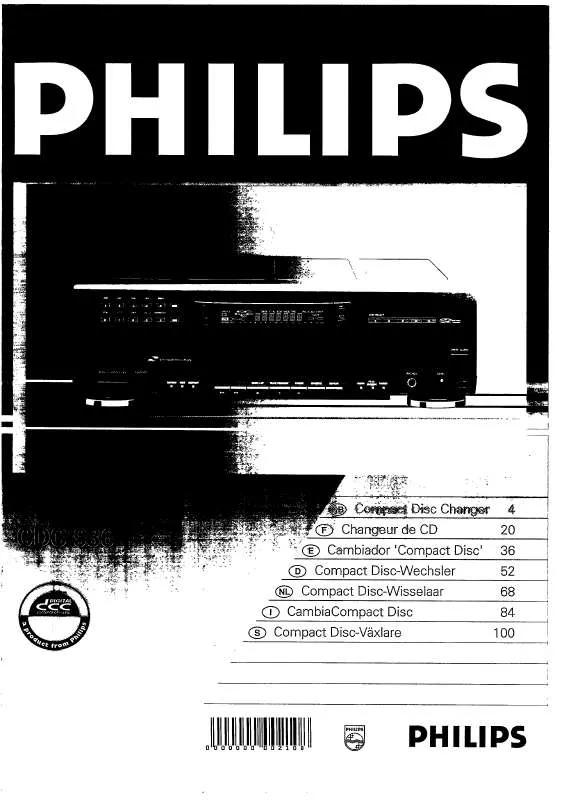 Mode d'emploi PHILIPS CDC936