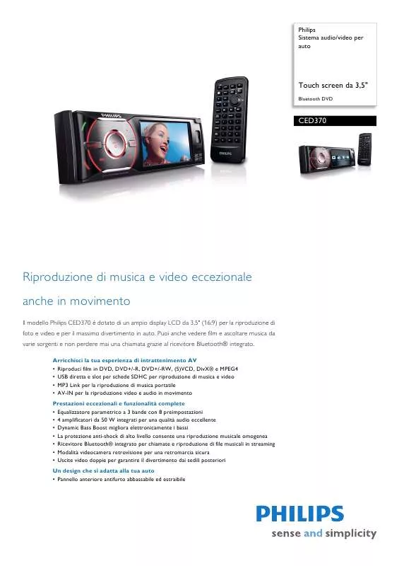 Mode d'emploi PHILIPS CED370