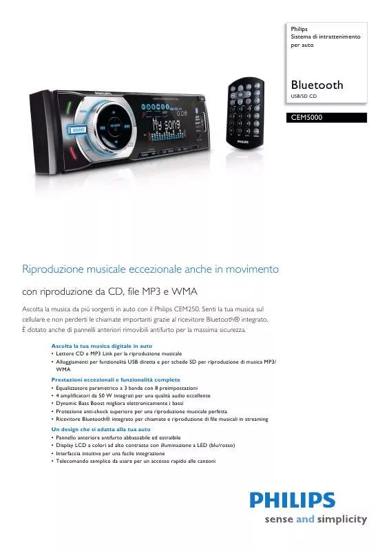 Mode d'emploi PHILIPS CEM5000