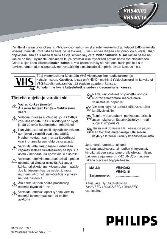 Mode d'emploi PHILIPS CRP152