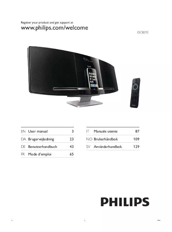 Mode d'emploi PHILIPS DCB-293