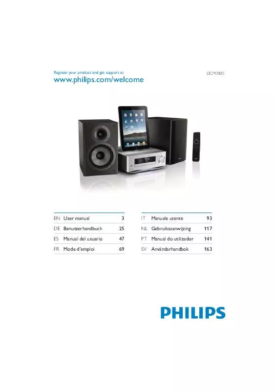 Mode d'emploi PHILIPS DCM7005