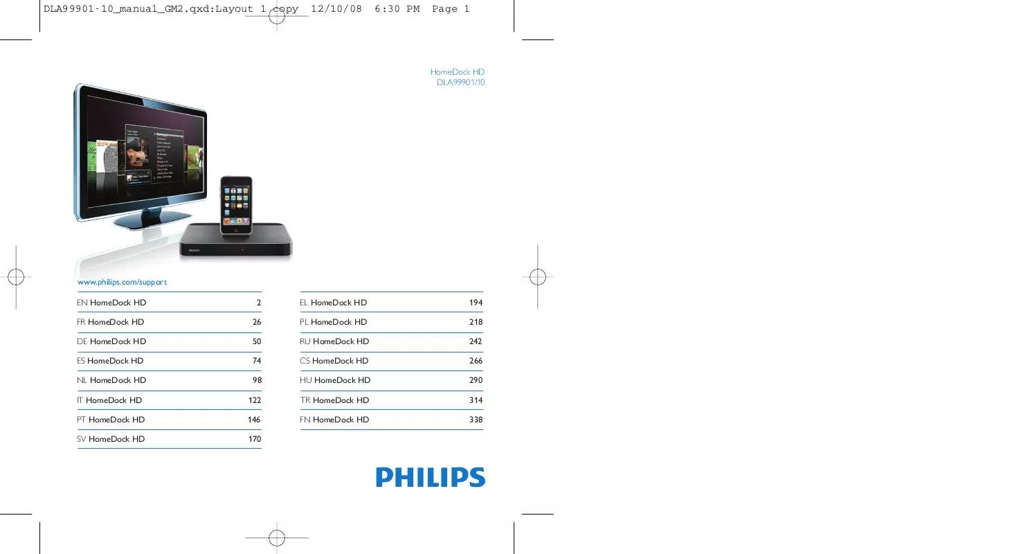 Mode d'emploi PHILIPS DLA99901