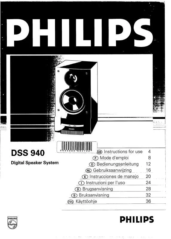 Mode d'emploi PHILIPS DSS940-00B