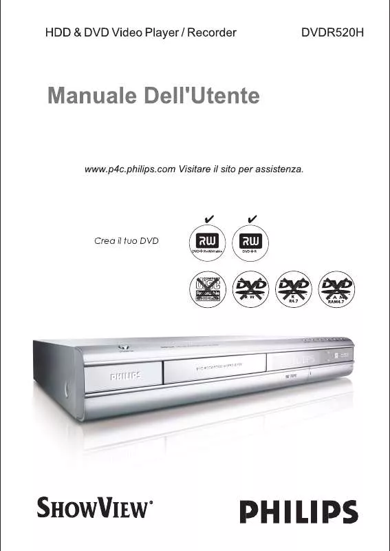 Mode d'emploi PHILIPS DVDR520H