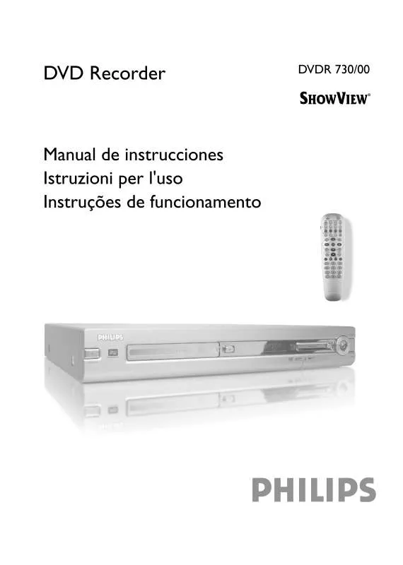 Mode d'emploi PHILIPS DVDR730