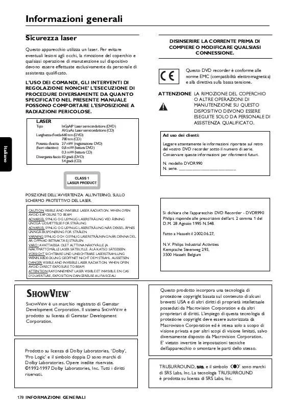 Mode d'emploi PHILIPS DVDR990-001