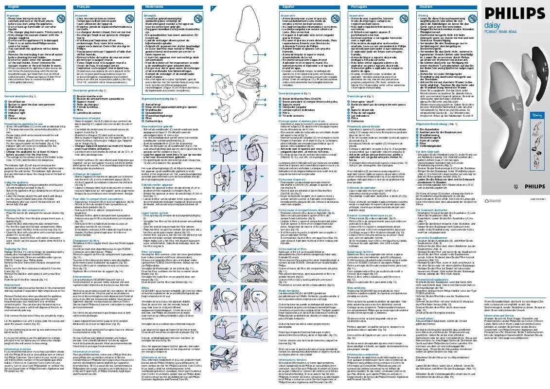 Mode d'emploi PHILIPS FC6047