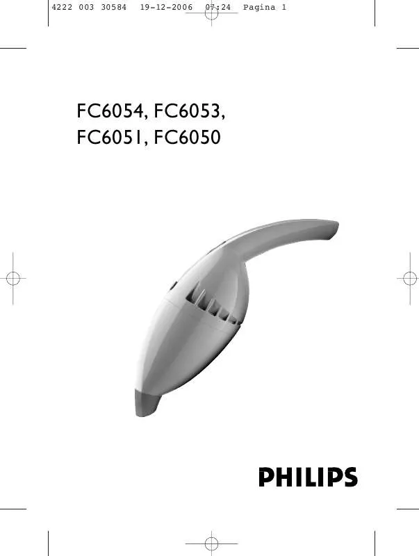 Mode d'emploi PHILIPS FC6051