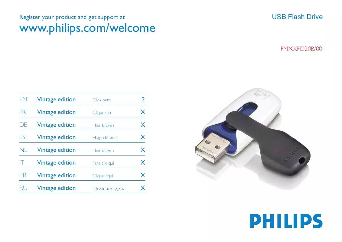 Mode d'emploi PHILIPS FM02FD20B