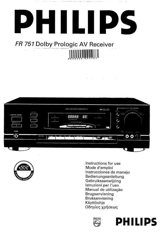 Mode d'emploi PHILIPS FR751