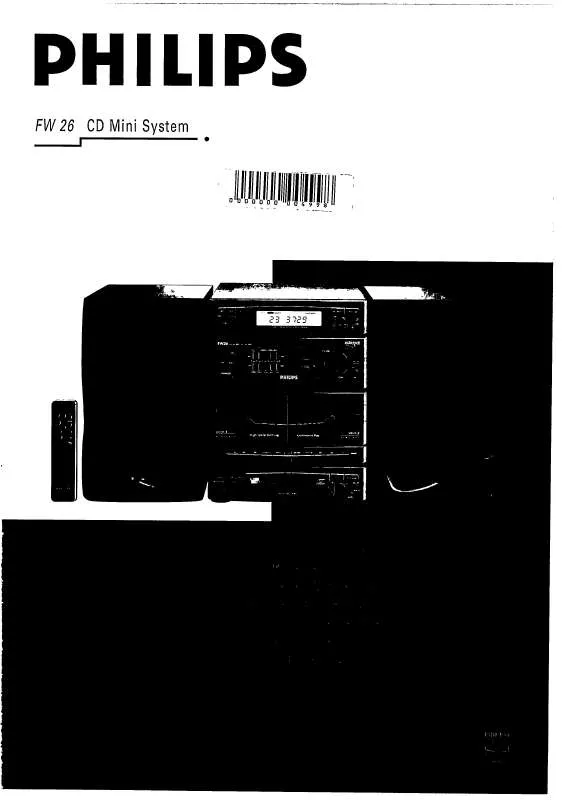 Mode d'emploi PHILIPS FW26