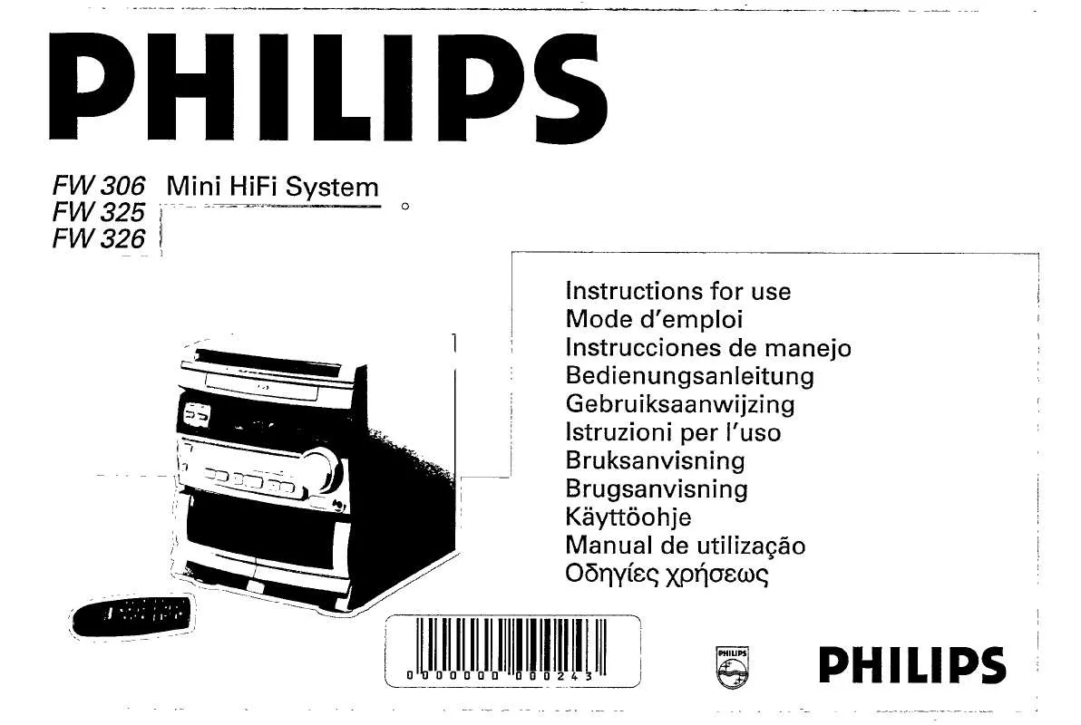 Mode d'emploi PHILIPS FW326