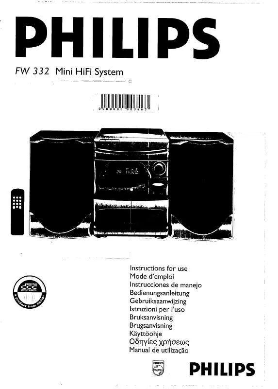 Mode d'emploi PHILIPS FW332