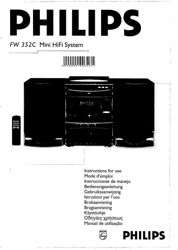 Mode d'emploi PHILIPS FW352C