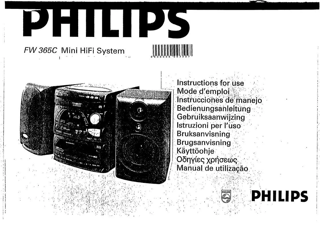 Mode d'emploi PHILIPS FW365C