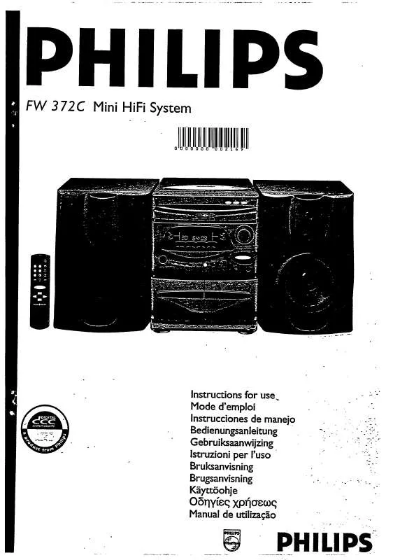 Mode d'emploi PHILIPS FW372C