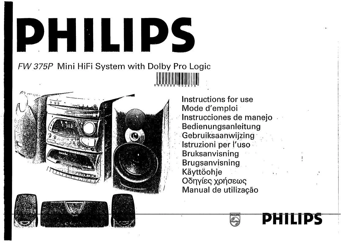 Mode d'emploi PHILIPS FW375P