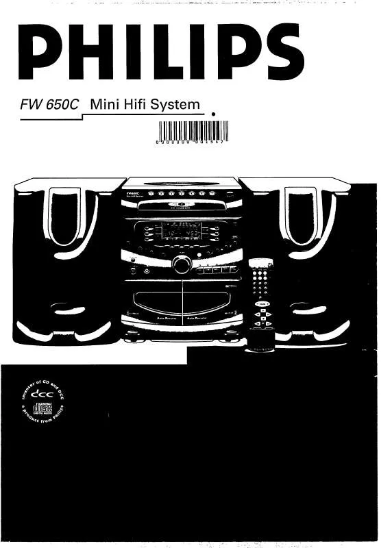 Mode d'emploi PHILIPS FW650C