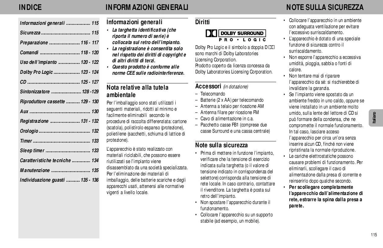 Mode d'emploi PHILIPS FW748P