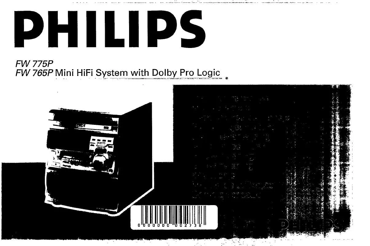 Mode d'emploi PHILIPS FW775P