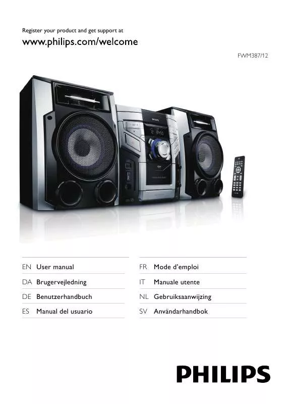 Mode d'emploi PHILIPS FWM387