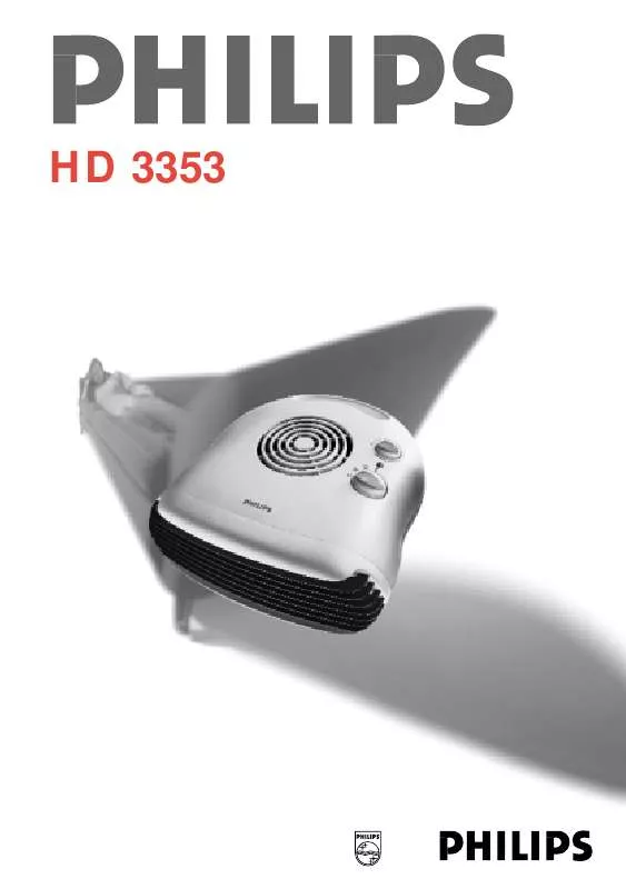 Mode d'emploi PHILIPS HD3353