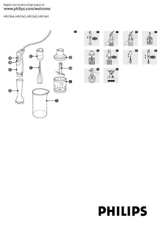 Mode d'emploi PHILIPS HR1364