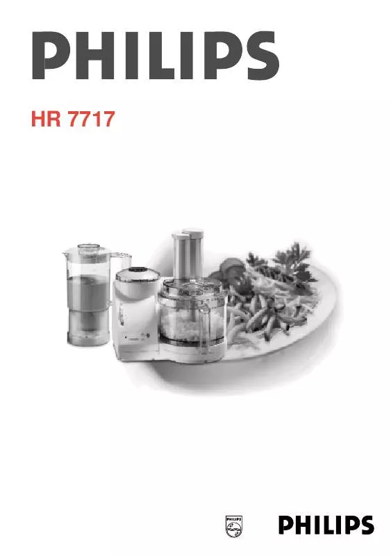 Mode d'emploi PHILIPS HR7717