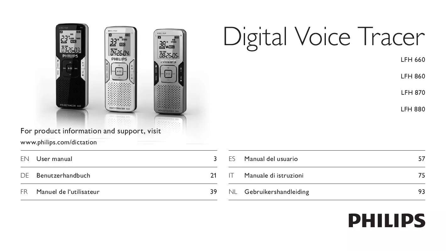 Mode d'emploi PHILIPS LFH0860