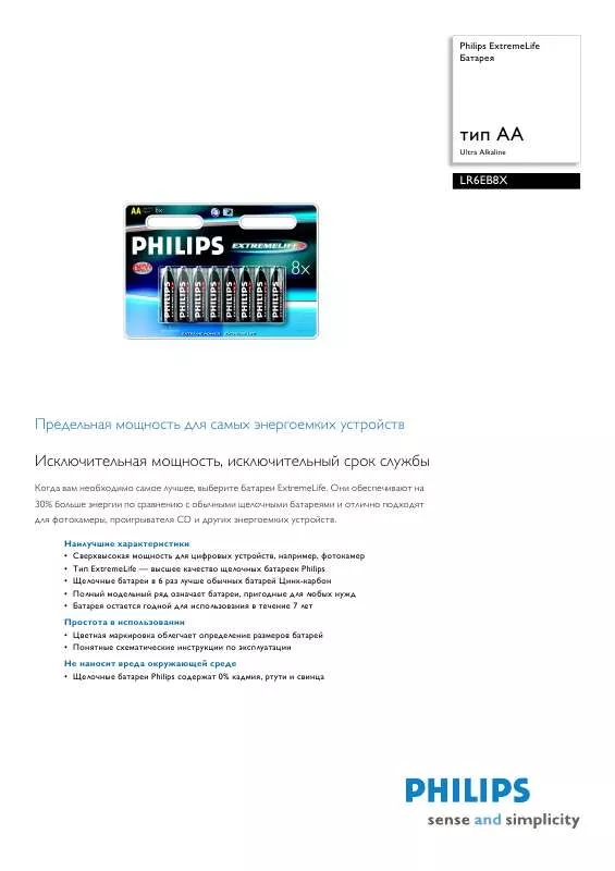 Mode d'emploi PHILIPS LR6-P12