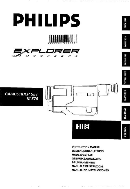 Mode d'emploi PHILIPS M876