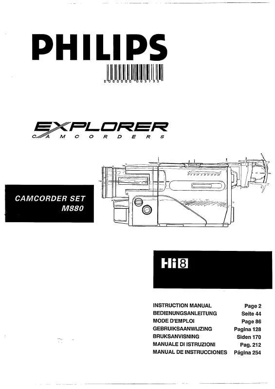 Mode d'emploi PHILIPS M880