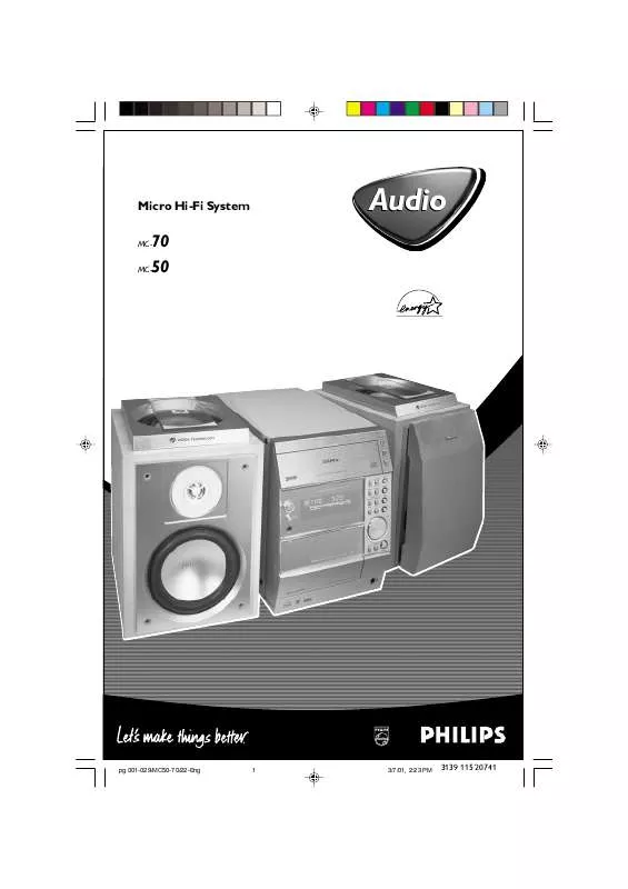 Mode d'emploi PHILIPS MC-50