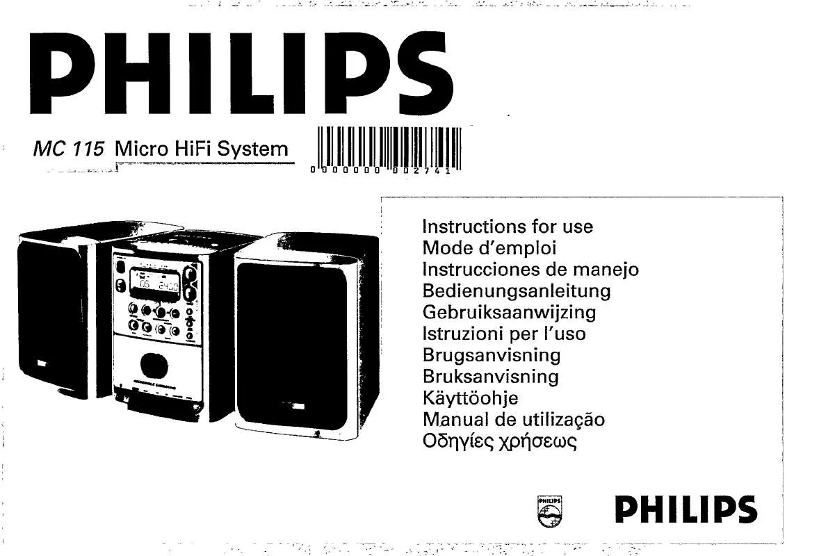 Mode d'emploi PHILIPS MC115