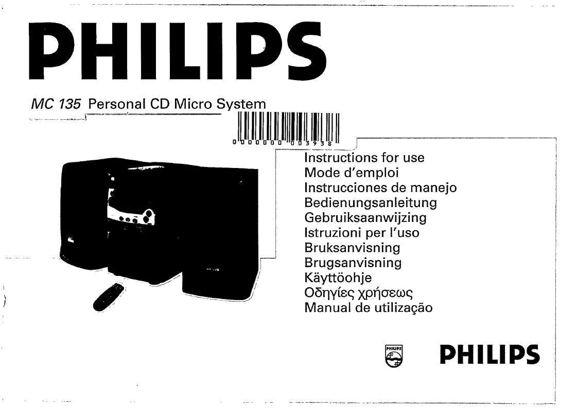 Mode d'emploi PHILIPS MC135