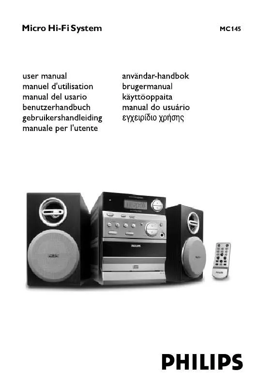 Mode d'emploi PHILIPS MC145