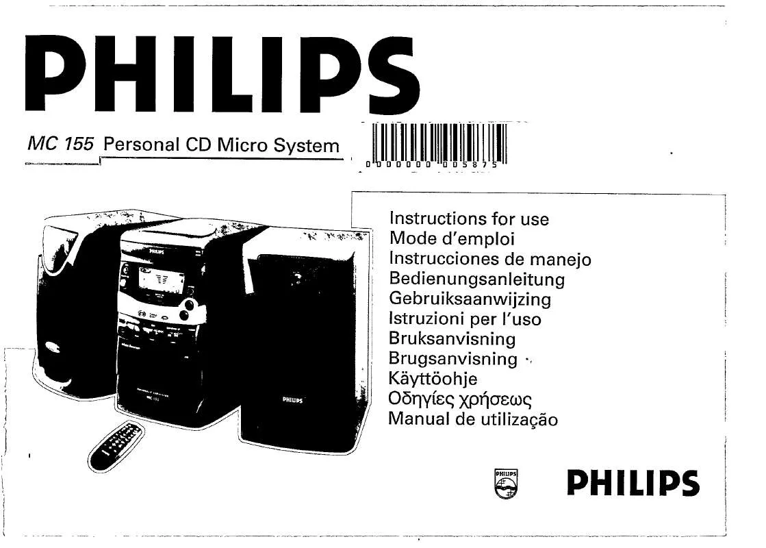 Mode d'emploi PHILIPS MC155